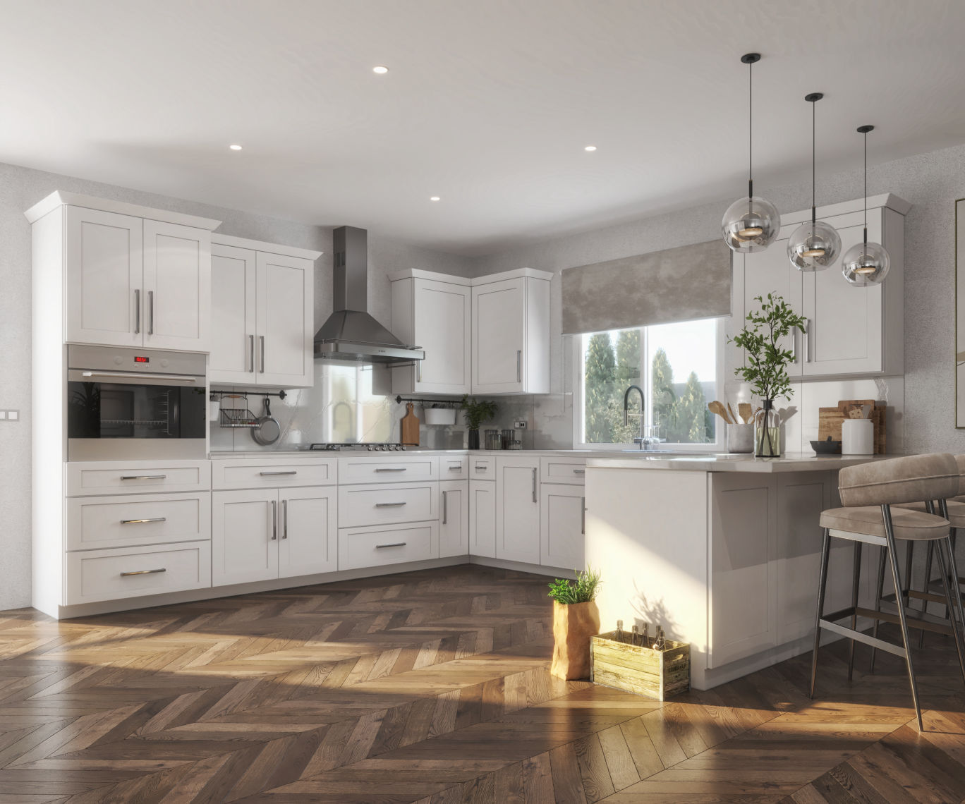 布里斯班-定制橱柜-现代简约项目-全景