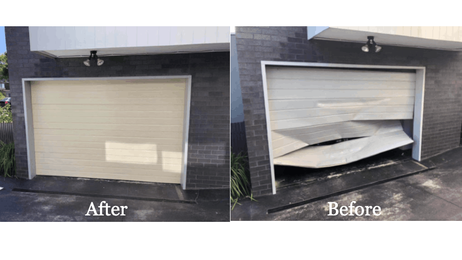 车库门门板维修 + 老旧电机更换