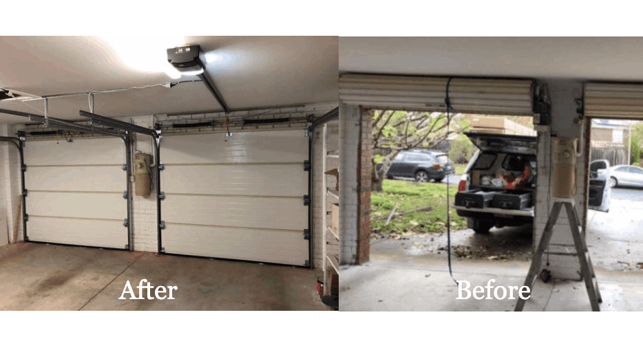 老旧手动卷帘门 → 电动铝合金卷帘门升级